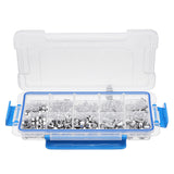 Suleve,MXST3,480Pcs,Machine,Screw,Stainless,Steel,Round,Assortment