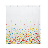 180x180cm,Colored,Triangle,Hooks,Bathroom,Shower,Curtain