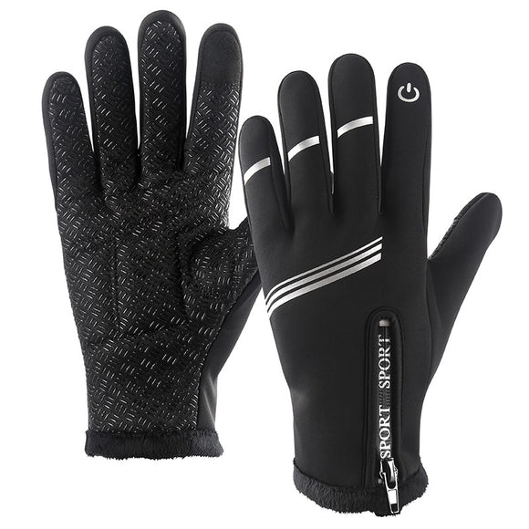 ROCKBROS,Touch,Screen,Antislip,Waterproof,Gloves,Reflective,Cycling,Bicycle,Gloves,Winter,Gloves,Sports,Gloves