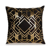 Christmas,Pillow,Black,White,Golden,Painted,Pillowcase,Decorative,Christmas,Cushion,Cover,Pillows