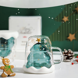 300ML,Innovative,Christmas,Borosilicate,Glass,Transparent,Coffee,Family,Parties,Christmas