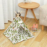 Foldable,Linen,House,Washable,Puppy,Indoor,Teepee