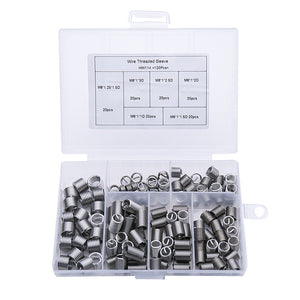 Suleve,120Pcs,Stainless,Steel,Threaded,Sleeve,Assortment,Thread,Repair,Insert,Screw,Sleeves