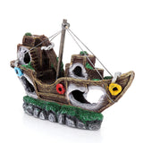 Aquarium,Ornament,Wreck,Sailing,Destroyer,Decorations