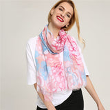 Women,Flower,Pattern,Ethnic,Scarf,Cotton,Painting,Spring,Shawl,Scarves