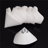 50pcs,9.5x16cm,Paper,Paint,Strainer,Funnel,Nylon,Filter,Conical,White