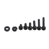 Suleve,M2NP1,500Pcs,Nylon,Screw,Black,Round,Cross,Screw,Spacer,Nylon,Assortment