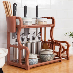 Layers,Multifunctional,Storage,Plastic,Kitchen,Organizer,Holder,Shelf