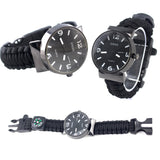 IPRee,Survival,Compasss,Bracelet,Watch,Emergency,Nylon,Paracord,Wristband