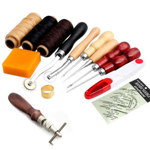 14Pcs,Leather,Craft,Stitching,Sewing,Thread,Waxed,Thimble,Tools