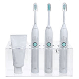 Transparent,Mounted,Toothbrush,Toothpaste,Storage,Holder,Bathroom,Organizer