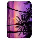 Waterproof,Beach,Purple,Coconut,Pattern,Shower,Curtain,Toilet,Cover,Pedestal,Bathroom,Decoration