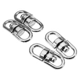 20Pcs,16.5mm,Silver,Alloy,Round,Double,Swivel,Swivel