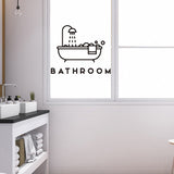 Loskii,Bathroom,Sticker,Creative,Shower,Sticker,Background,Waterproof,Toilet,Washroom,Decoration