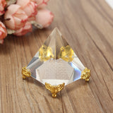 Small,Egypt,Egyptian,Crystal,Clear,Pyramid,REIKI,Healing,Prizms,Decorations