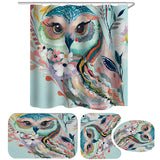 Printed,Shower,Curtain,Three,Products,Bathroom,Decor