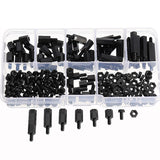 Suleve,M3NH11,Nylon,Screw,Black,White,Screw,Standoff,Assortment,180Pcs