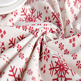 Linen,Cotton,Tablecloth,Snowflakes,Christmas,Table,Cloth,Wedding,Banquet,Washable,Table,Cover,Textiles