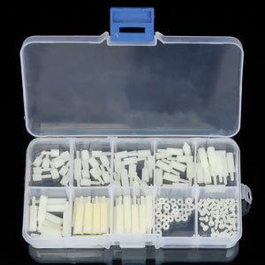 Suleve,M2NH2,Nylon,Screw,White,Screw,Nylon,Standoff,Assortment,140Pcs