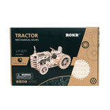 Wooden,Tractor,Puzzle,Model,Mechanical,Gears,Brain,Teaser,Desktop,Decorations,Birthday