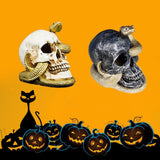 Halloween,Skeleton,Snake,Skull,Figurine,Statue,Halloween,Party,Decorations