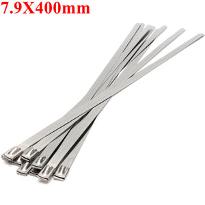 10pcs,7.9X400mm,Metal,Stainless,Steel,Strap