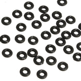 Suleve,M2SW1,50pcs,Black,Rubber,Rings,Aluminum,Darts,Washers