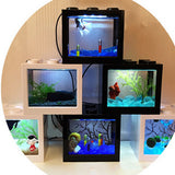 Light,Clear,Aquarium,Bettas,Office,Desktop,Decor