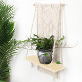 Macrame,Plant,Hanger,Basket,Woven,Tapestry,Shelf,Decoration