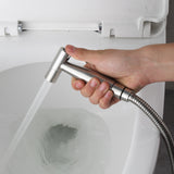 Stainless,Steel,Handheld,Bidet,Spray,Shower,Shattaf,Toilet,Water,Methods,Adapter