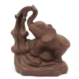 Purple,Backflow,Incense,Burner,Elephant,Fragrant,Censer,Holder,Office,Furnace,Decor