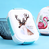 Outdoor,Picnic,Bento,Stainless,Steel,Thermal,Container,Lunch,Japanese,Color,Pattern