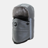 Men's,Leather,Windproof,Outdoor,Thickening,Riding,Earmuffs,Trapper