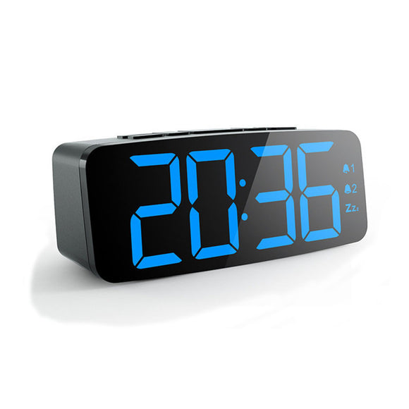 Digital,Alarm,Clock,Adjustable,Bedside,Clock,Snooze,Clock