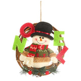 Loskii,Christmas,Decorations,Cartoon,Rattan,Pendant,Stereo,Garland,Ornaments,Hanging,Window,Dress