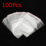 100Pcs,Resealable,Transparent,Cellophane,Strip