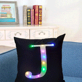 Honana,Creative,Lights,Letter,Pillowcase,Plush,Pillow,Cushion,Cover,Christmas