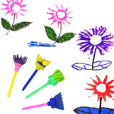 Painting,Creative,Graffiti,Stamp,Drawing,Children,Sponge,Brush,Flower