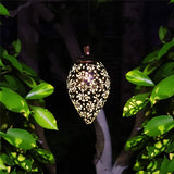 Solar,Power,Hanging,Lantern,Light,Metal,Garden,Decor,Rechargeable