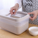 Japanese,Plastic,Barrel,Storage,Household,Bucket,Moistureproof,Transparent,Kitchen,Storage,Container