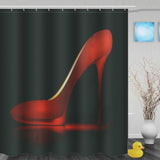 Heels,Black,Waterproof,Bathroom,Shower,Curtain,Liner,Polyester,Fabric,Bathroom,Curtain,Hooks