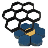 Honeycomb,Hexagon,Maker,Stepping,Stone,Reusable,Paver,Molds,Brick,Mould,Cement,Brick,Garden,Walkway,Pavement