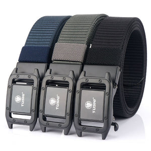 TUSHI,Metal,Press,Buckle,Men's,Tactical,Waist,120CM,3.5CM,Leisure,Nylon,Punch,Automatic,Buckle