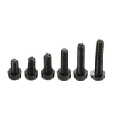 Black,Nylon,Screws,Phillips,Plastic,Round,Screw