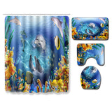 European,Marine,Starfish,Whale,Style,Carpets,Toilet,Cover,Floor,Bathroom,Decoration