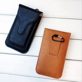 Double,Pockets,Portable,Leather,Waist,Universal,Mobile,Phone,Cover,Outdoor,Cover,Storage,Punch"