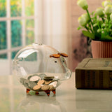 Clear,Glass,Piggy,Money,Collectible,Saving