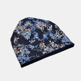 Women,Winter,Cotton,Flower,Printing,Beanie,Gaiter,Protection,Scarf