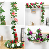 Artificial,Green,Leaves,Hanging,Garland,Flowers,Vines,Wedding,Decoration