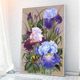 Drill,Diamond,Paintings,Flower,Embroidery,Cross,Stitch